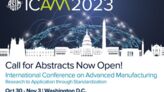 Poster ICAM 2023 Conference Washington D.C.: Capitol, Call for Abstracts, Oct-Nov.
