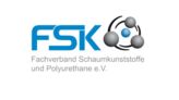 Logo of the FSK Specialist Association Foamed Plastics and Polyurethanes with a molecular structure. Logo of the FSK Specialist Association Foamed Plastics and Polyurethanes with a molecular structure.