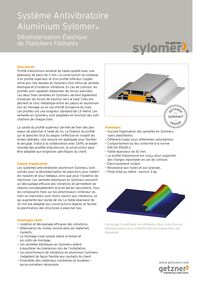 Système Antivibratoire  Aluminium Sylomer® Désolidarisation Élastique  de Planchers Flottants 