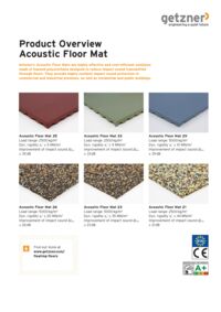 Product Overview Acoustic Floor Mat EN