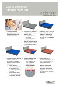 Guía de Instalación
Acoustic Floor Mat