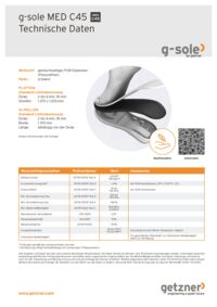 Data sheet g-sole MED C45 DE