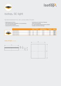 Datasheet Isotop SE light DE