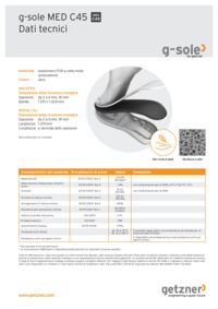 Data sheet g-sole MED C45 IT