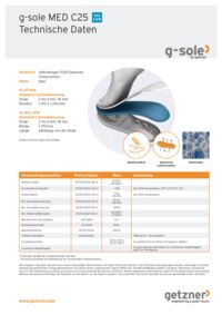 Data sheet g-sole MED C25 DE