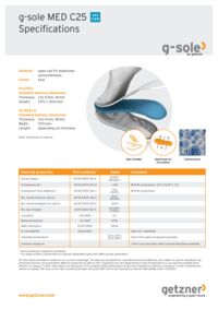 Data sheet g-sole MED C25 EN