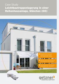 Case Study Leichtbautreppenlagerung in einer Reihenhausanlage, München (DE)