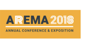 The logo of the AREMA 2015 Annual Conference & Exposition on a yellow background.