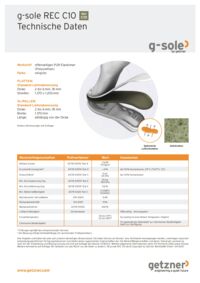 Data sheet g-sole REC C10 DE