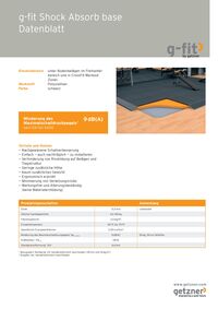 g-fit Shock Absorb base Produktdatenblatt