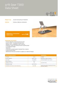 Data Sheet g-fit Gear T300 EN