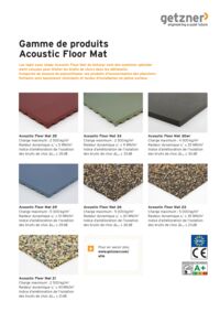Gamme de produits
Acoustic Floor Mat