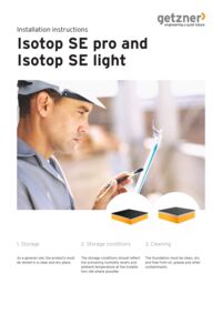 Installation Guideline Isotop SE pro and Isotop SE light EN