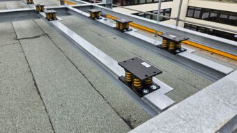 Lüftungslagerung beim Gymnasium in Haar