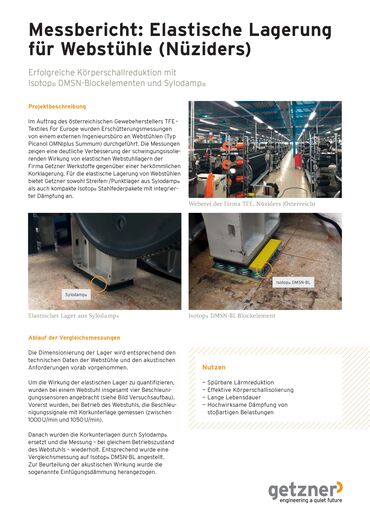 Measurement Report Bearing for Weaving Machines Nueziders DE.pdf