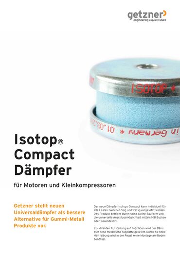 Schwingungsdämpfer Isotop® Compact, Ausführung B/T kaufen - im Haberkorn  Online-Shop