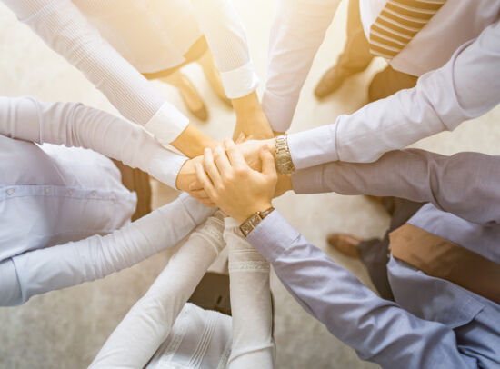 Hands for teamwork: symbol for partner network and collaboration. Hands for teamwork: symbol for partner network and collaboration.
