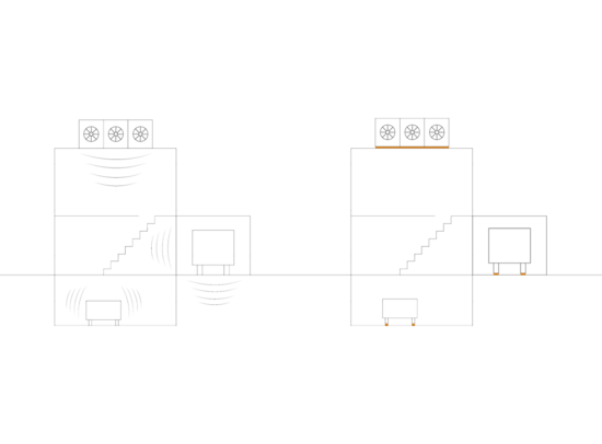 Illustration Vibration Isolation HVAC Illustration Vibration Isolation HVAC