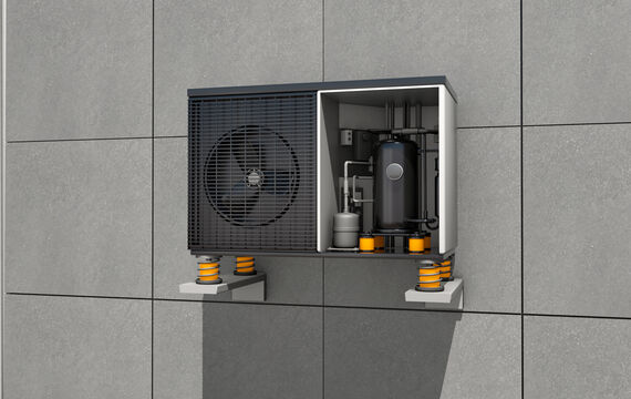 3D model HVAC compressor