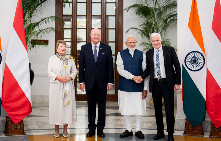 CEO Jürgen Rainalter at the India-Austria Business Summit CEO Jürgen Rainalter at the India-Austria Business Summit