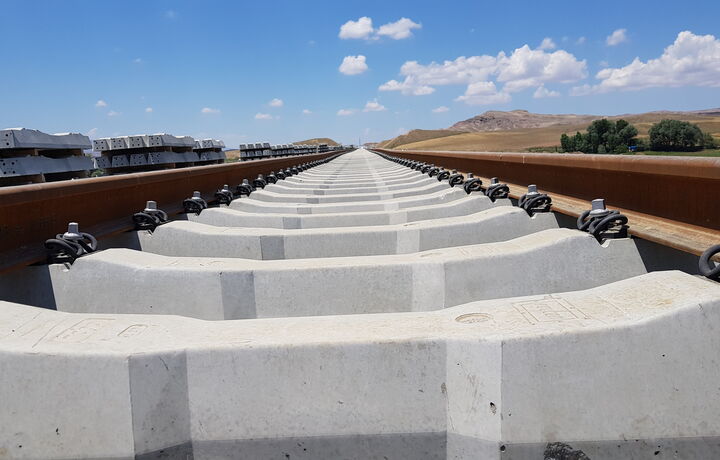 Construction Site Ankara Sivas Turkey High Speed Line