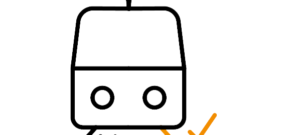 図解:鉄道車両の振動絶縁、オレンジ色のフック。 図解:鉄道車両の振動絶縁、オレンジ色のフック。