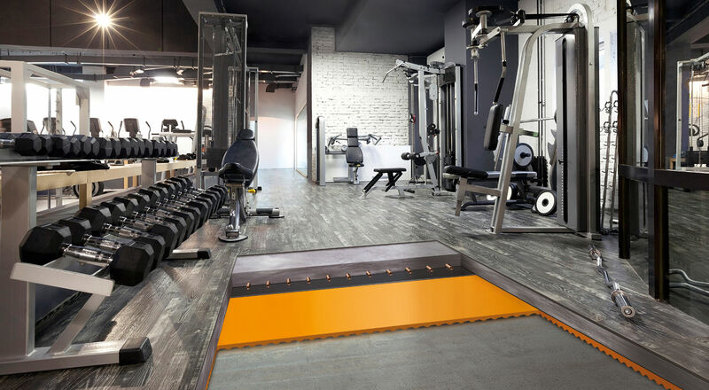 Acoustic Floor Mat Fitness Center