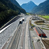 Elasticity for the track in the Gotthard Base Tunnel