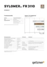 Data Sheet Sylomer FR 3110 DE