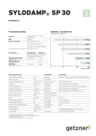 Data Sheet Sylodamp SP 30 DE