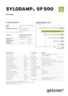 Data Sheet Sylodamp SP 500 EN