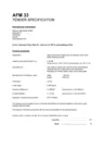 Tender Specification AFM 33 EN