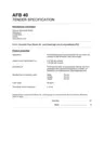 Tender Specification AFB 40 EN