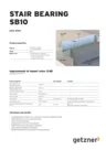  Data Sheet Stair Bearing SB10 EN
