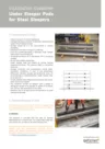 Installation Guideline Under Sleeper Pads for Steel Sleepers EN