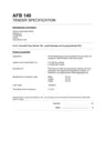 Tender Specification AFB 140 EN