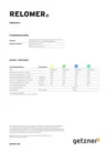 Data Sheet Overview Relomer DE EN