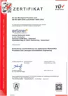 Zertifikat EN ISO 9001:2015 und 14001:2015 DE