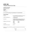 Tender Specification AFB 160 EN