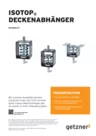 Data sheet Ceiling hangers DE