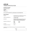 Tender Specification AFB 80 EN