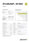 Data Sheet Sylodamp SP 500 DE