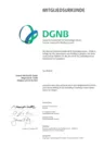 Mitgliedsurkunde DGNB