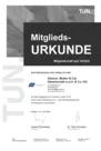 TUN. Mitgliedsurkunde_Getzner, Mutter & Cie_Gesellschaft mbH & Co KG