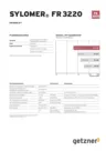 Data Sheet Sylomer FR 3220 DE