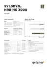 Data Sheet Sylodyn HRB HS 3000 EN