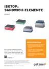 Data sheet Sandwich elements DE