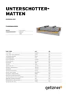 Reference List Under Ballast Mats DE