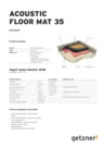Data Sheet Acoustic Floor Mat 35 EN
