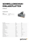 Reference List Insertion pads for sleeper boots DE
